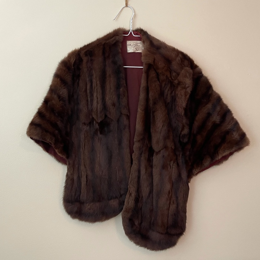 Vintage Fox Fur Stole from I.R. Fox New York
